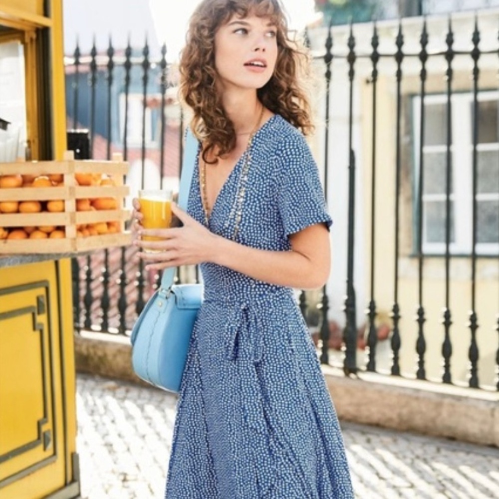 Boden Cassia Midi Dress, Cobalt, Large